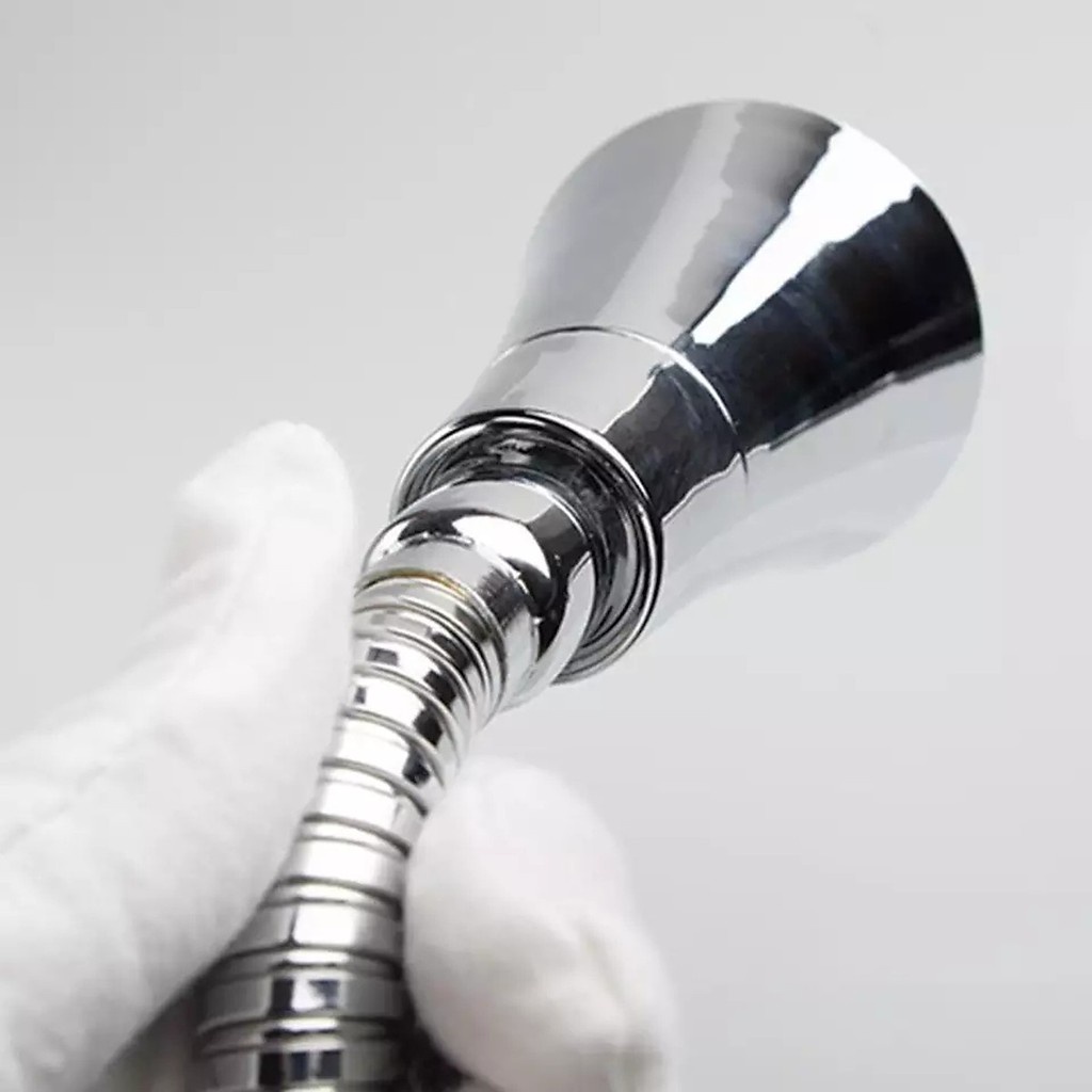 Đầu Vòi rửa chén loa kèn Tăng Áp,Tạo Bọt, Xoay đổi kiểu tiện lợi (Nối chén loa kèn cứng)