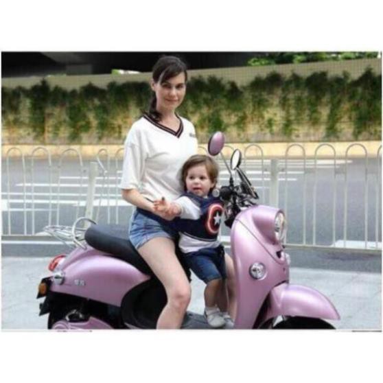 [FreeShip Từ 99K] Đai ngồi xe máy an toàn cho bé - Địu đi xe máy - Đồ Gia Dụng Tiện Ích