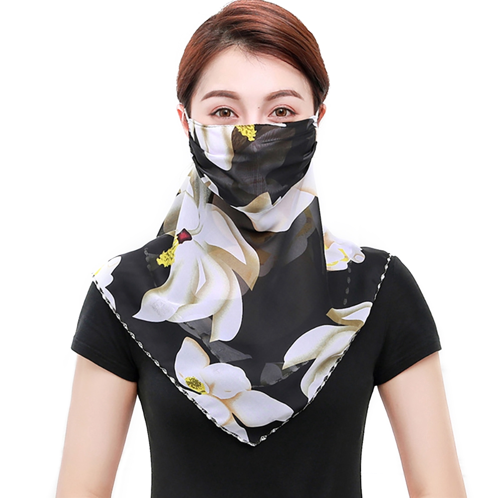 Khẩu Trang Chống Nắng &amp; Tia UV Bằng Vải Voan Cho Nữ