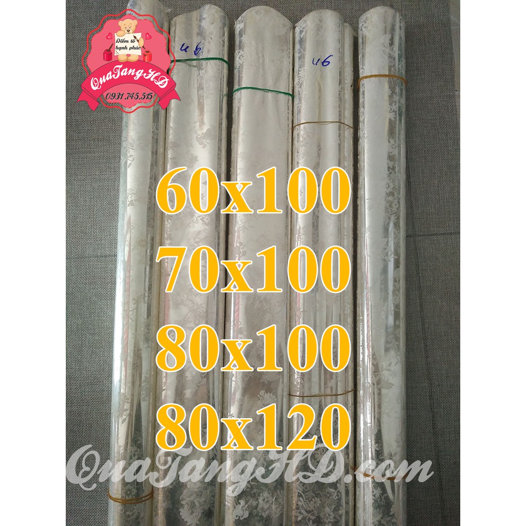 Combo 50 Túi Kiếng - giấy bóng kính gói quà tết 60x100 - 70x100 - 80x100 - 80x120 | BigBuy360 - bigbuy360.vn