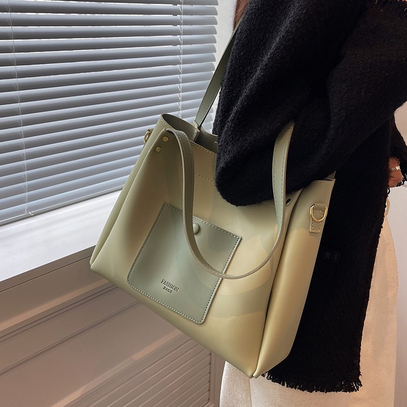 IELGY Túi Đeo Vai Cỡ Lớn Màu Sắc Tương Phản Thời Trang Cho Nữ