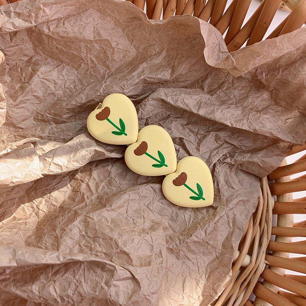 Kẹp Tóc Nhựa Resin Acrylic Hình Hoa Phong Cách Hàn Quốc Thời Trang Cho Nữ