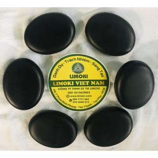 Bộ 6 Viên Đá Nóng Massage Ovan Trung 6x8x1.8cm