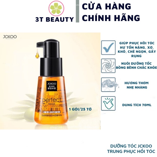 Tinh dau Dưỡng tóc JCKOO Trung phục hồi tóc khô dưỡng tóc mềm mượt