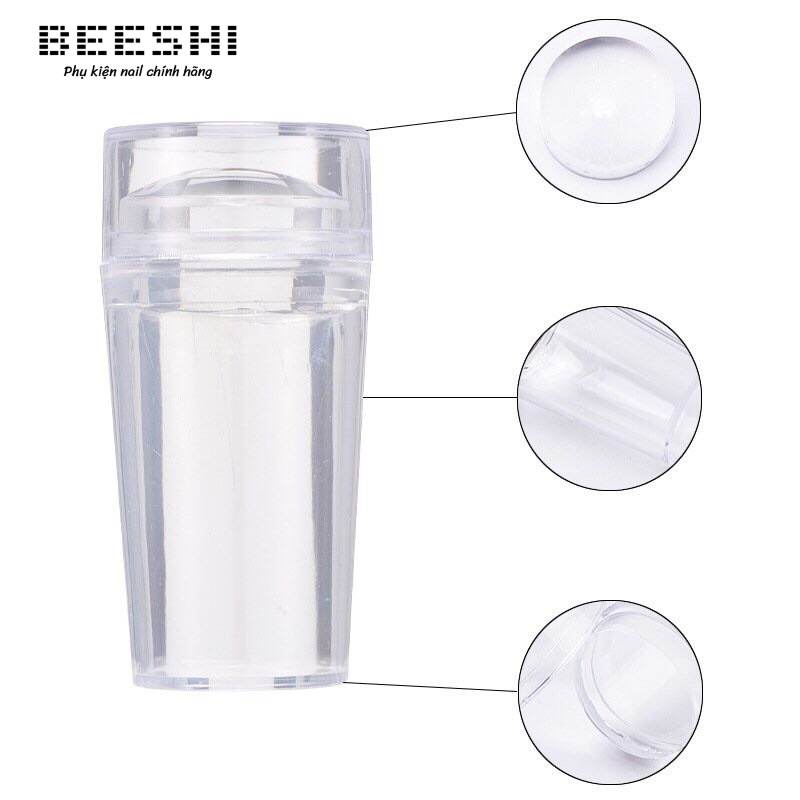Con dấu in móng Silicon trong suốt, Đầu in móng tạo frend đầu móng -beeshi shop nail