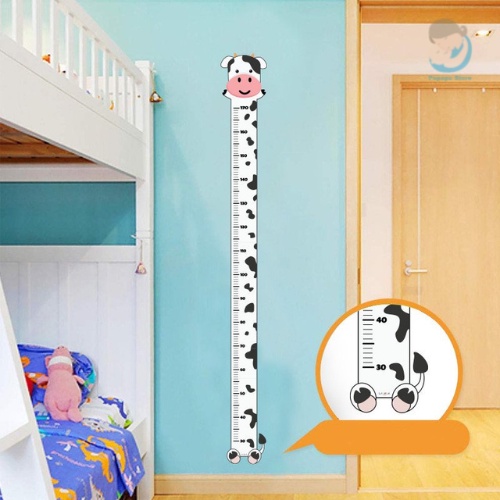 Thước do chiều cao dán tường hình con vật đánh yêu dễ thương cho bé