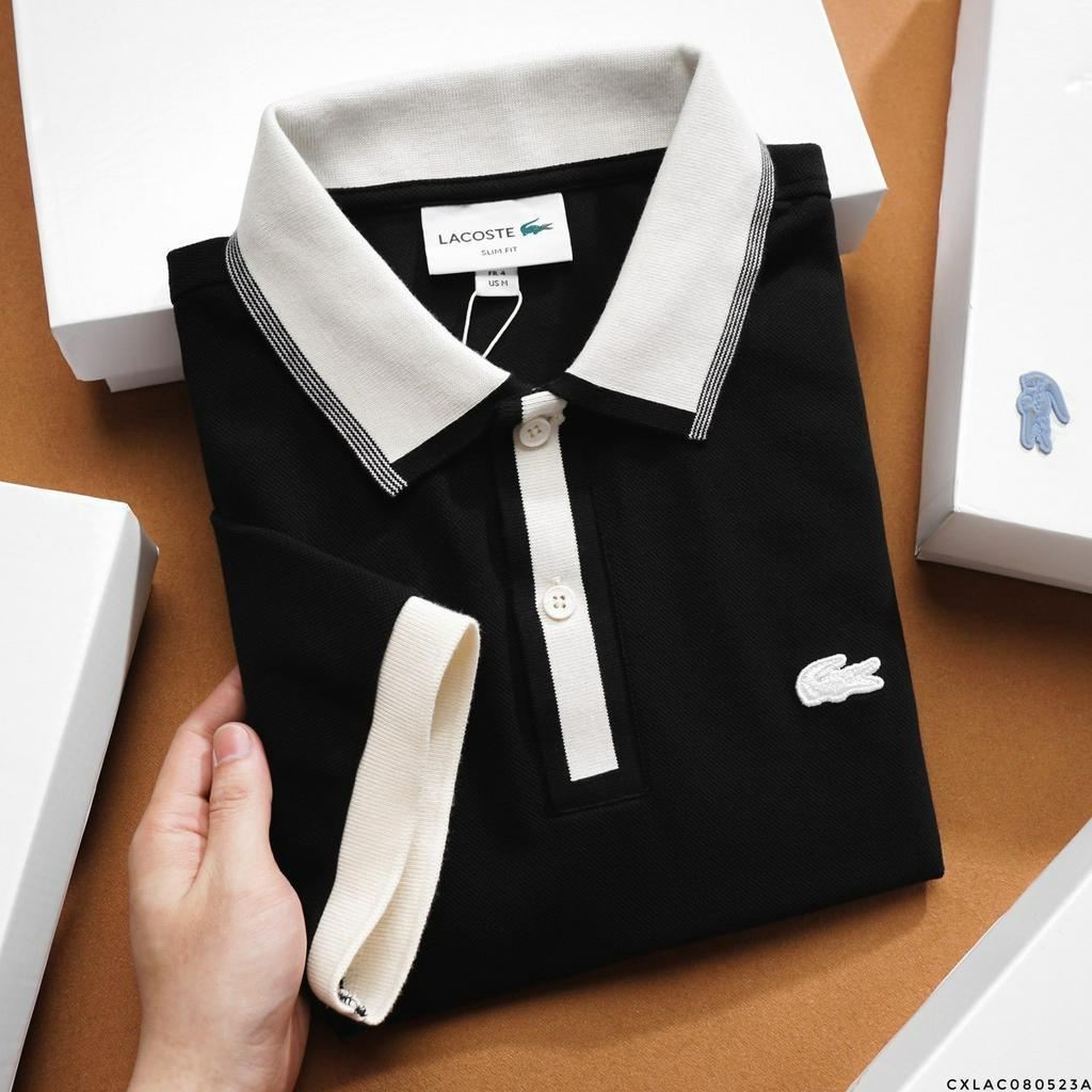 Áo Polo Nam Lcst Ngắn Tay Cổ Phối PL51, Form slim, vải cotton pique vô cùng mềm mại, Hàng VNXK