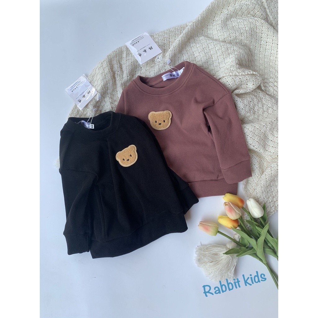 Đồ Bộ Dài Tay Cho Bé Trai Bé Gái💝FREESHIP💝Rabbit Kids-Quần Áo Thu Đông Trẻ Em 10-25kg Len Bông Nhung Dày Dặn Mềm Mịn