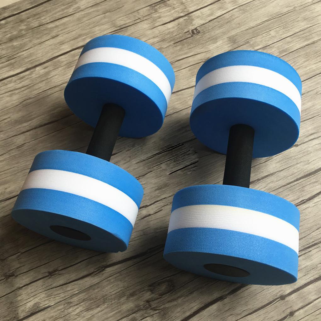 [CHOO] 1 Pair Water Aerobics Dumbbell Aquatic EVA Barbell Aqua Fitness Pool Swimming Yoga Exercise Accessory Elastic