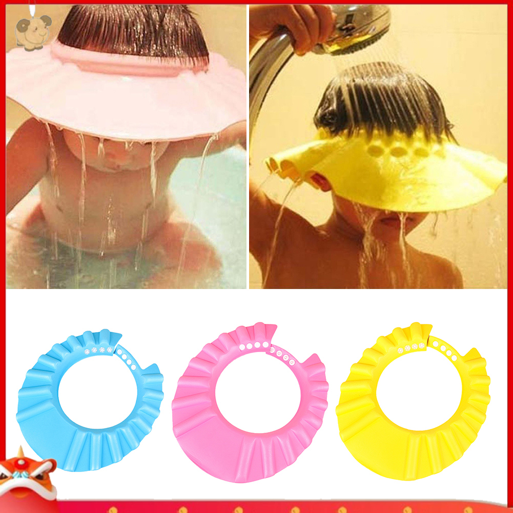 Mũ tắm chắn nước bằng silicone mềm mại dành cho trẻ em