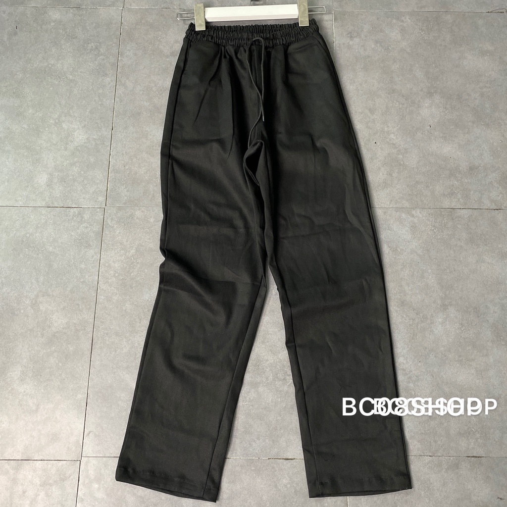 QUẦN KAKI PANTS ỐNG SUÔNG BASIC 2 MÀU ĐEN TAN UNISEX BC072