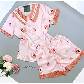 ĐỒ BỘ MẶC NHÀ ĐÙI TIỂU THƯ LỤA SATIN