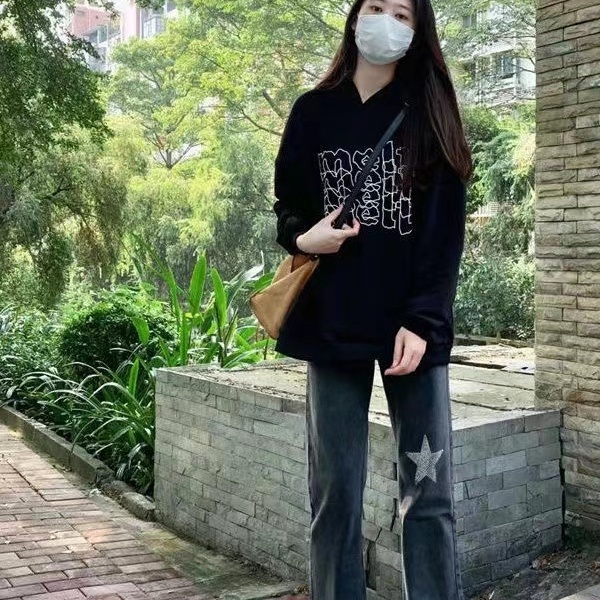 Áo Len Nữ Có Mũ Rộng Rãi Mới Mùa Thu Phong Cách Hàn Quốc Thời Trang Ngọt Ngào Và Mát Mẻ Áo Khoác Mỏng
