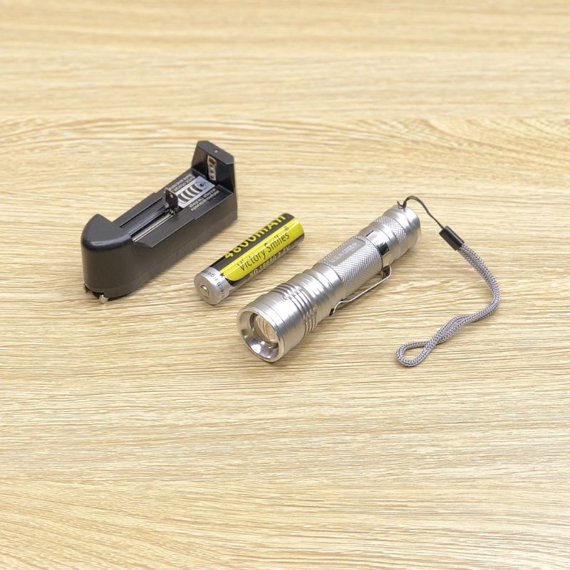 Bộ Đèn Pin Siêu Sáng Ultra Fire HY-575, Vỏ Hợp Kim Nhôm Siêu Bền, 3 Chế Độ Sáng, Nhỏ Gọn Dễ Dàng Mang Theo Bên Người