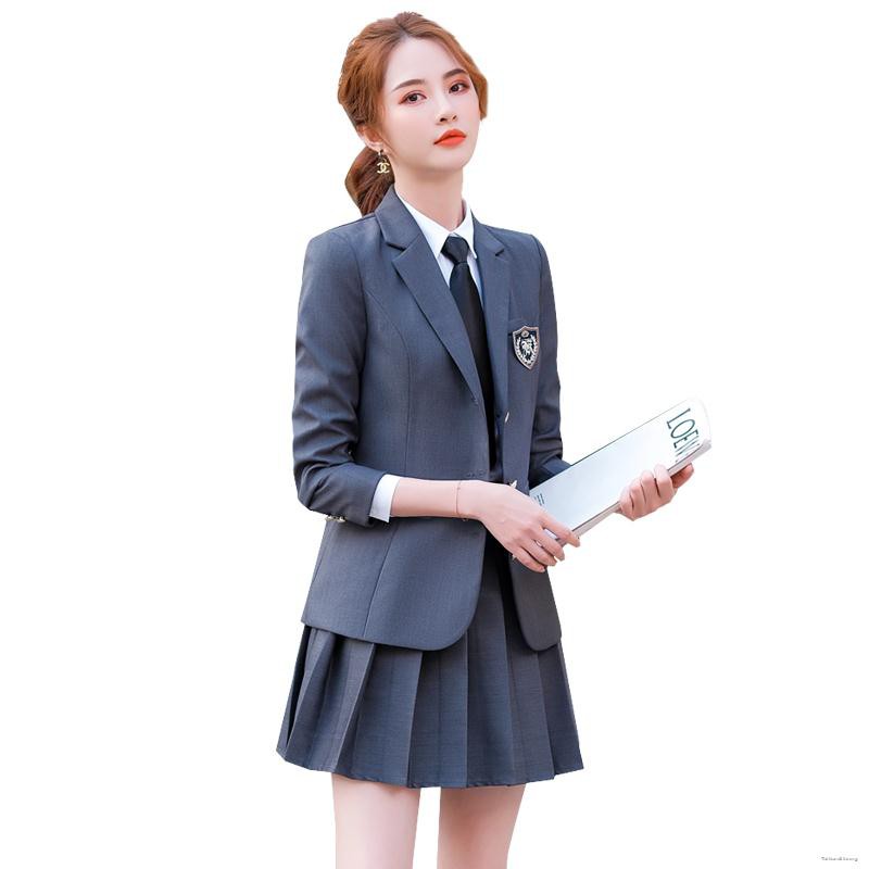 □✟♗Thời trang jk đồng phục phù hợp với nữ đại học Nhật Bản phong cách chuyên nghiệp mặc vest sinh viên Áo khoác