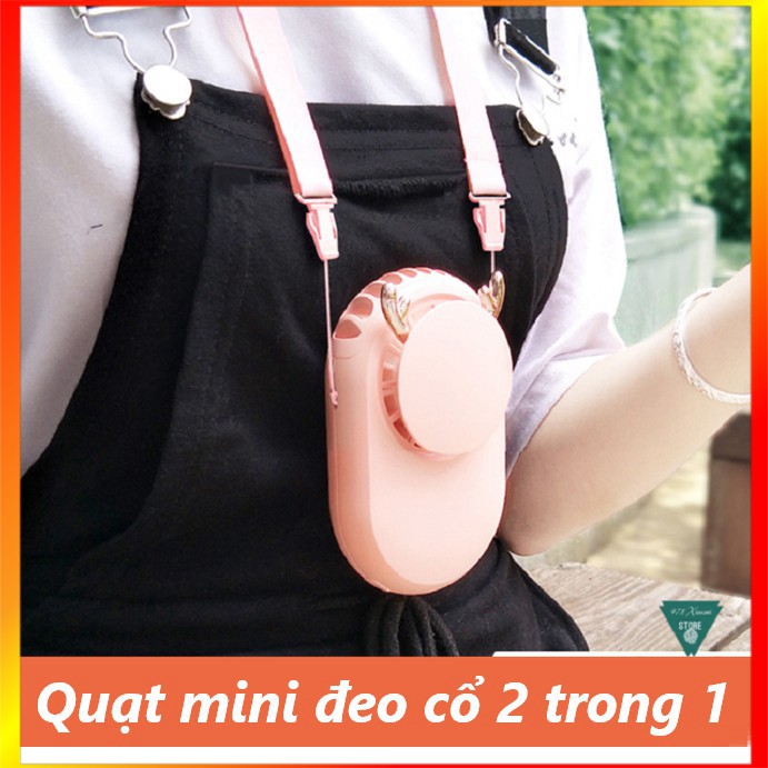 [Mã ELHA22 giảm 5% đơn 300K] Quạt mini đeo cổ F7 - Quạt cầm tay 3 cấp độ cnon - Mr Xiaomi