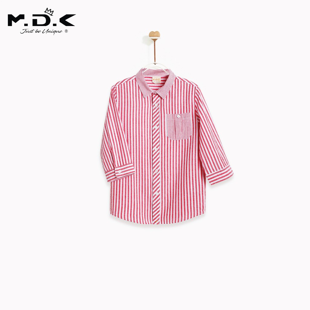 Áo bé trai - Little Red Plaid Summer M.D.K - chất liệu 100% cotton mềm mại, thoáng mát