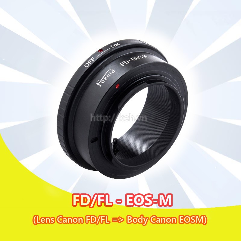 FD-EOSM Mount adapter chuyển ngàm cho lens Canon FD FL sang body Canon EOSM EF-M ( FD-Canon EOS M )