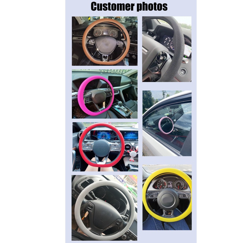 Vỏ Bọc Vô Lăng Xe Hơi Bằng Silicon Co Giãn Tiện Lợi