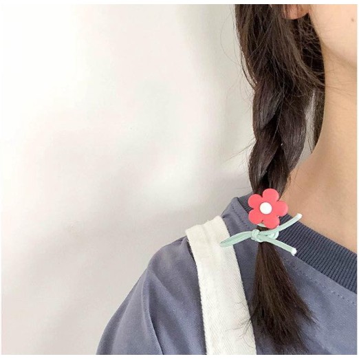 Dây buộc tóc hình hoa cúc siêu xinh - Chun cột tóc daisy xinh - Dây buộc tóc đính hoa daisy nữ tính - Phụ kiện tóc đẹp