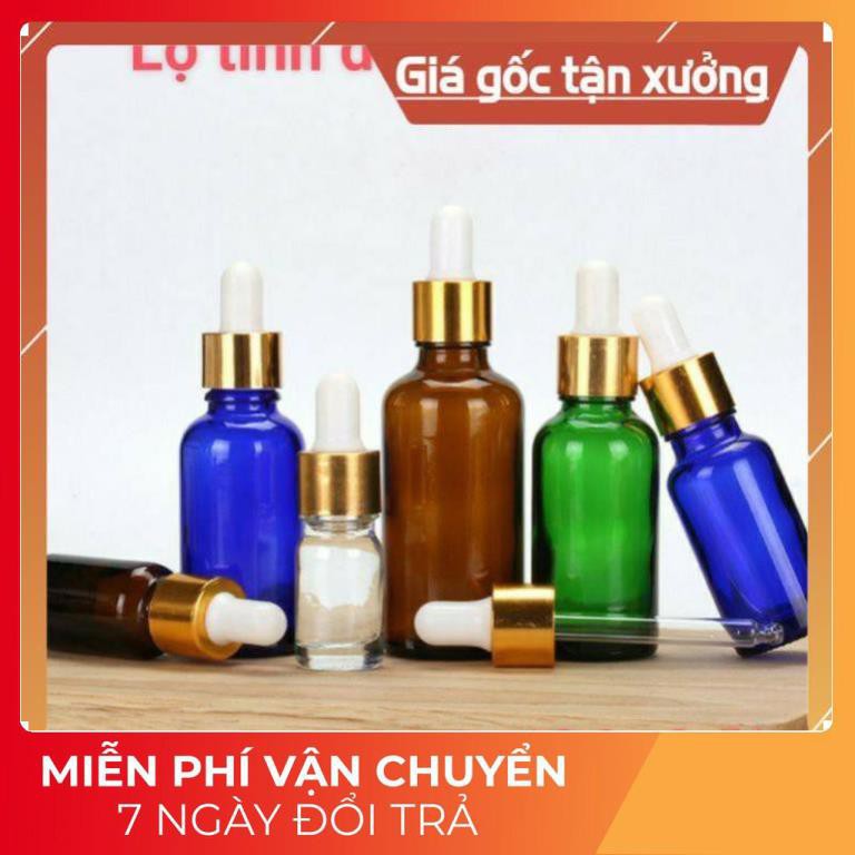 Lọ Chiết Serum ❤ [15ml,20ml] Lọ đựng tinh dầu bóp giọt khoen vàng, phụ kiện du lịch