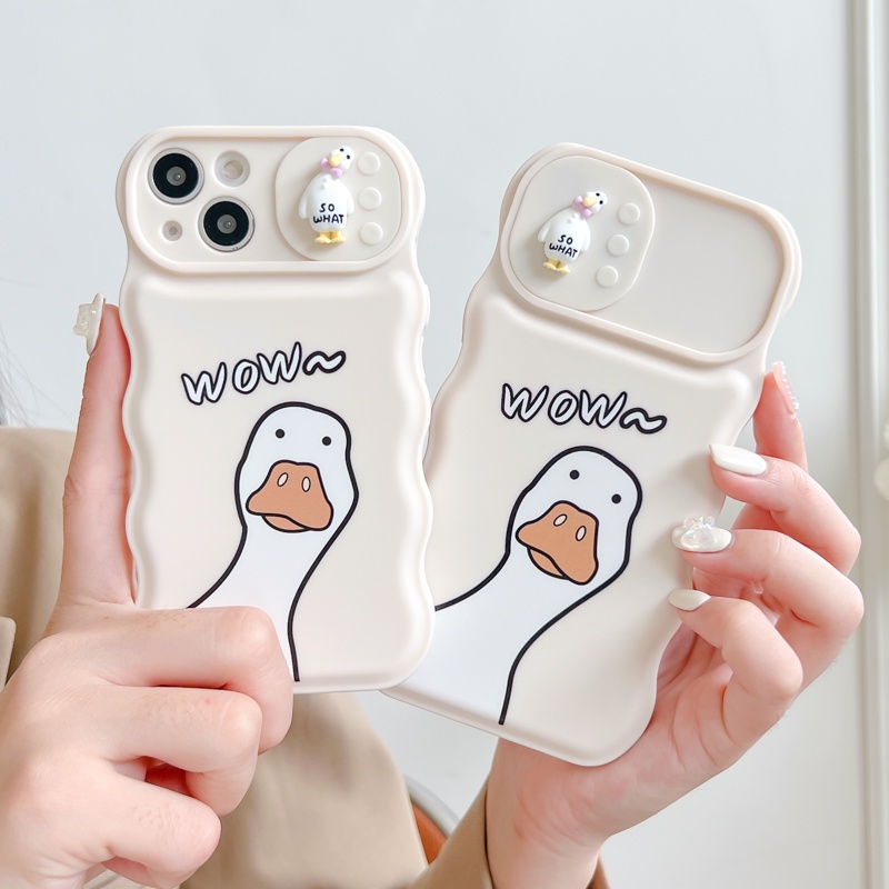 Ốp Điện Thoại Silicon Họa Tiết Vịt Hoạt Hình Dễ Thương Cho iPhone 12 13 11 PRO MAX XR 11 12 PRO