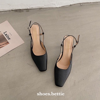 Slingbacks mũi vuông gót mảnh cao 5cm