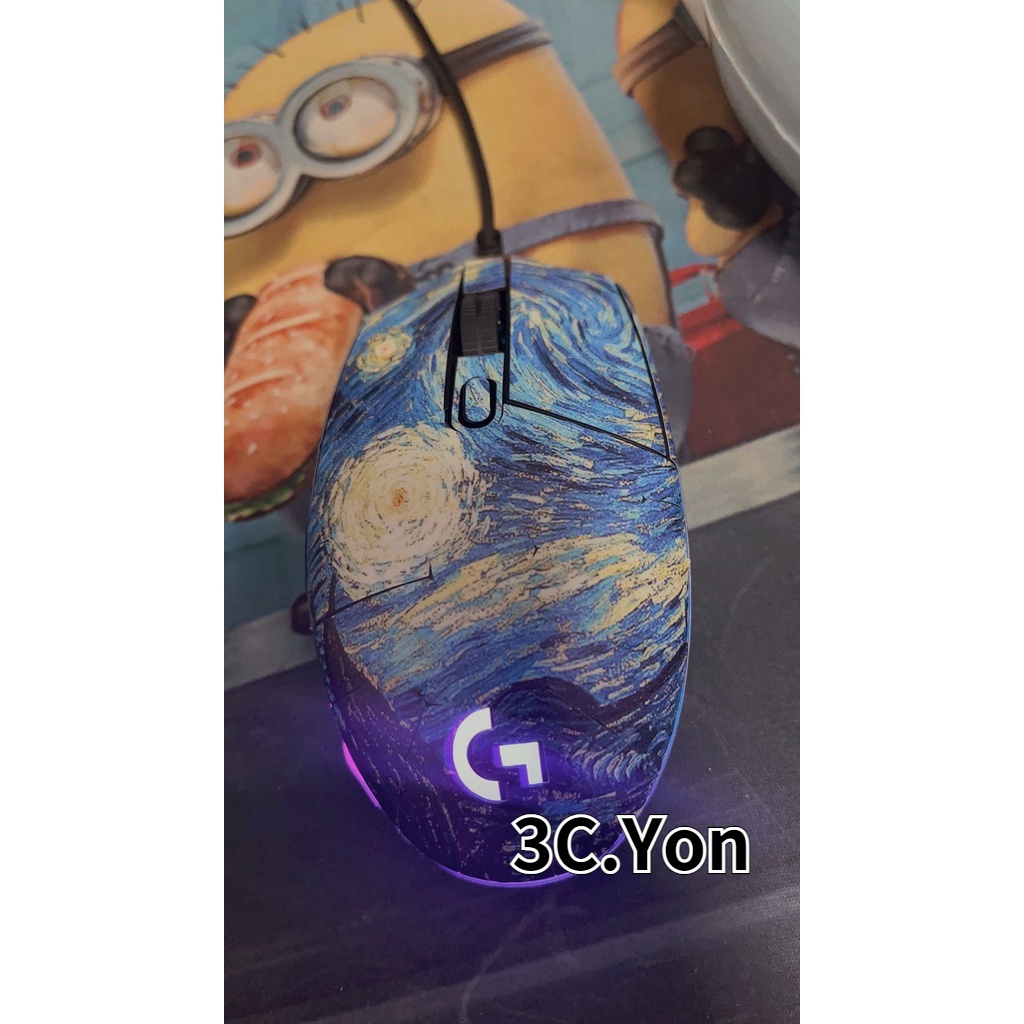 Miếng Dán Chống Trượt Và Mồ Hôi In Họa Tiết Hoạt Hình Cho Chuột Logitech G304