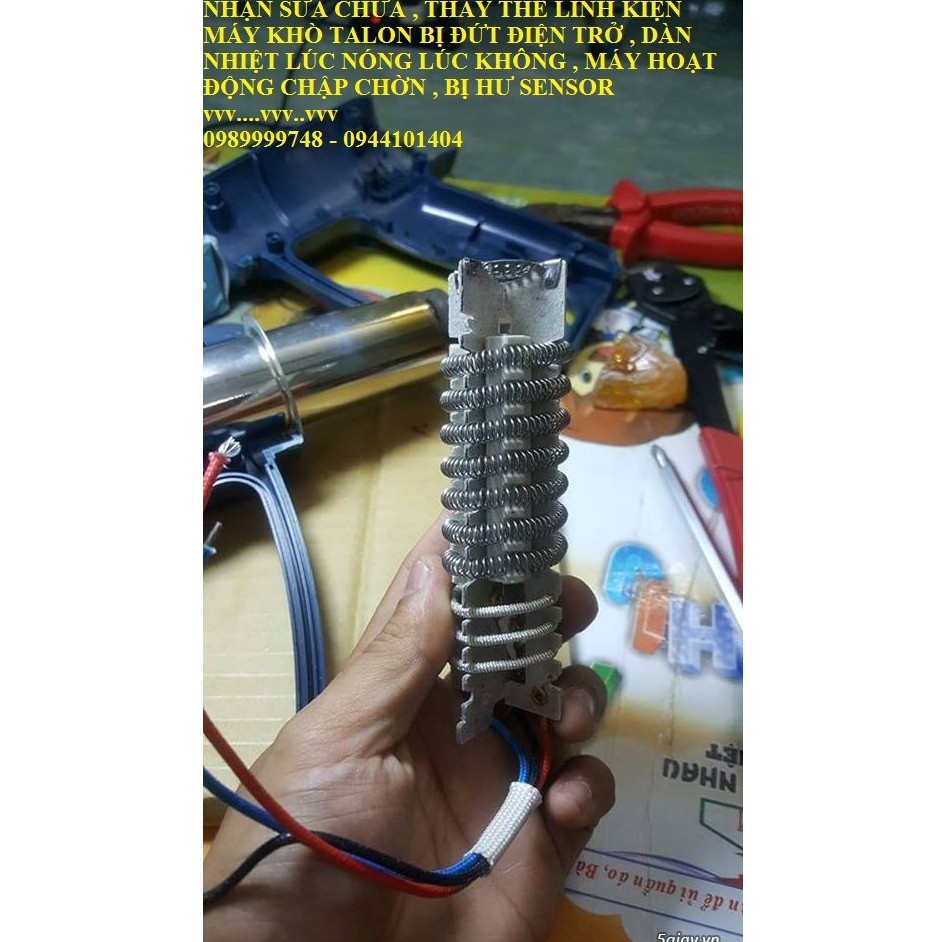 Bộ nhiệt máy khò talon 2000W- điện trở máy khò talon - lò xo nhiệt máy talon 2000W