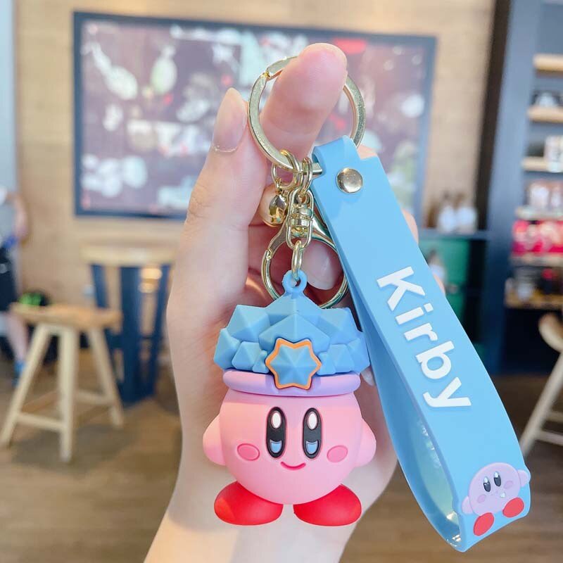 Móc khóa mặt hình búp bê Kirby Star Adventure đáng yêu dành cho nữ