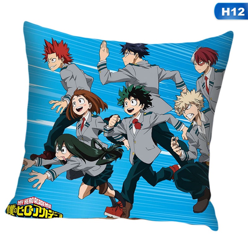 Vỏ Gối Vuông In Hình Nhân Vật Anime My Hero Academia Dễ Thương