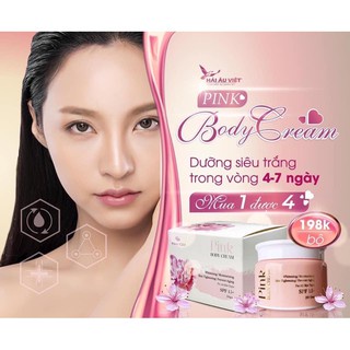 Combo tắm trắng nano white + Body pink Hải Âu Việt dưỡng da toàn thân, dưỡng ẩm