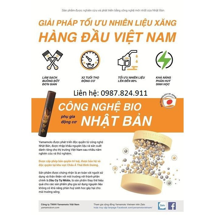 Combo 5 HỘP VIÊN NÉN TIẾT KIỆM XĂNG YAMAMOTO