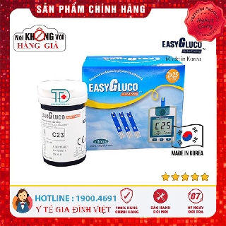 ⚡️Chính hãng⚡️ Lọ 25 que thử đường huyết EasyGluco, tiểu đường Easy Gluco - Đo đường huyết - Phát hiện tiểu đường