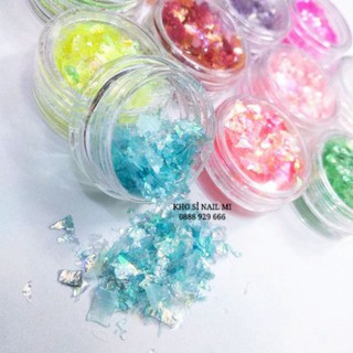 Set 12 hũ xà cừ giấy đắp gel ẩn phong cách Hàn Nhật J5