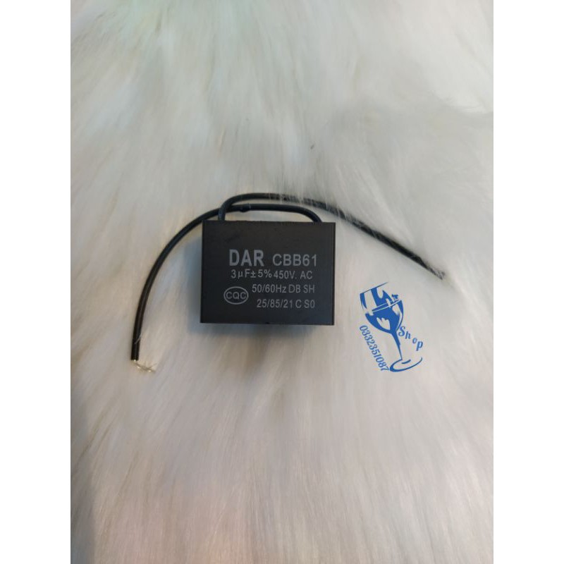 tụ quạt 450v 1,5uf -2uf -2,2uf- 3uf-4uf hàng đẹp