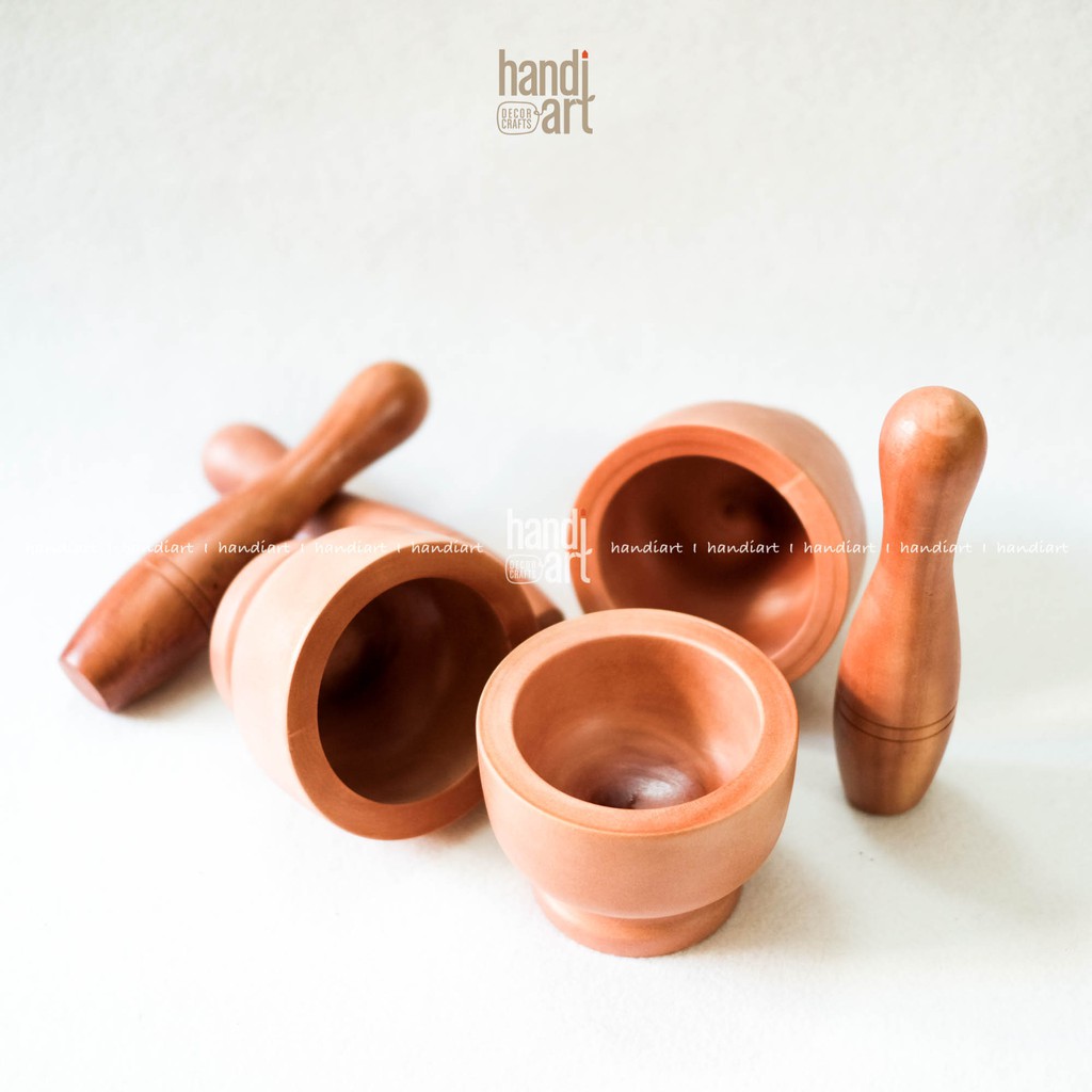 Cối gỗ chày boling- mortar pestle