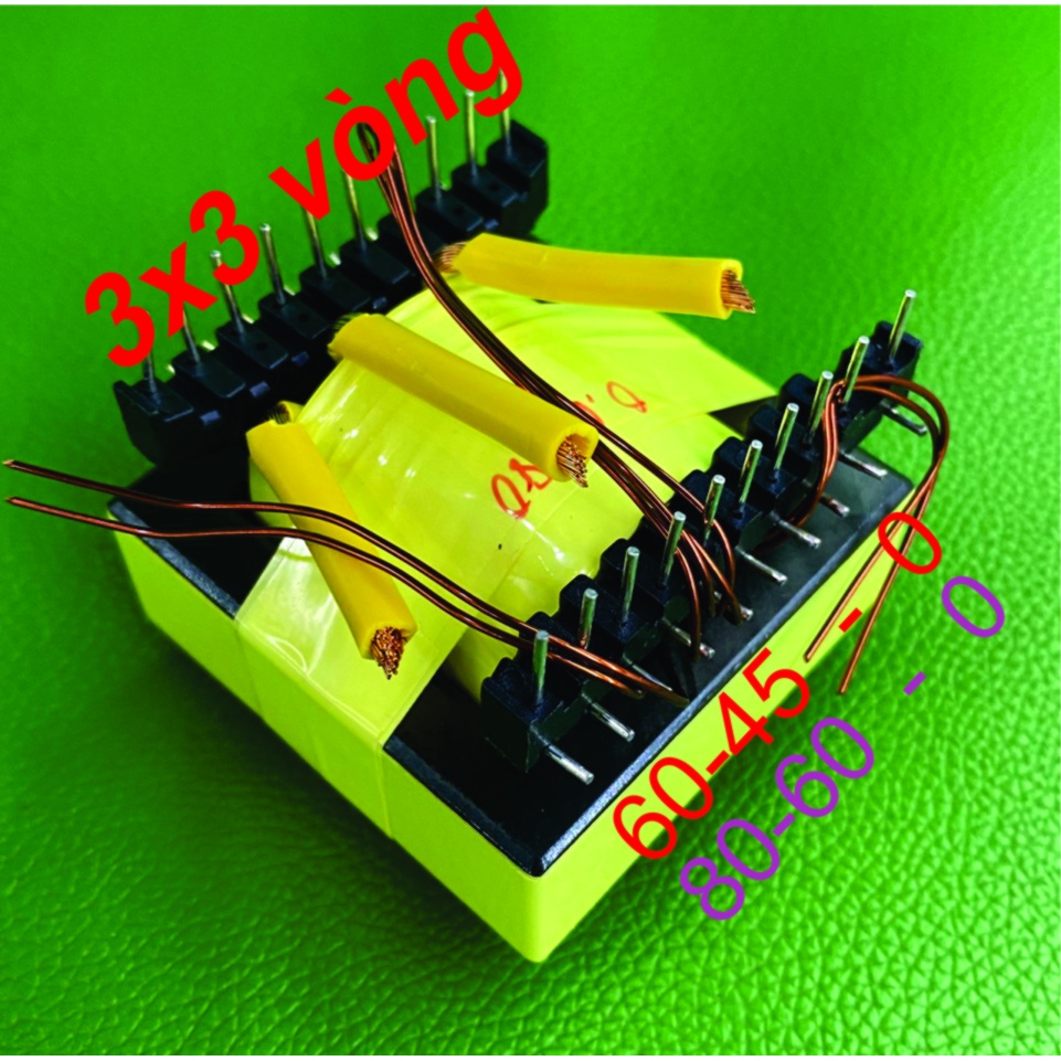 Biến áp xung E55 x 20 VUÔNG nằm quấn mới - linh kiện điện tử QUỲNH DIỄN