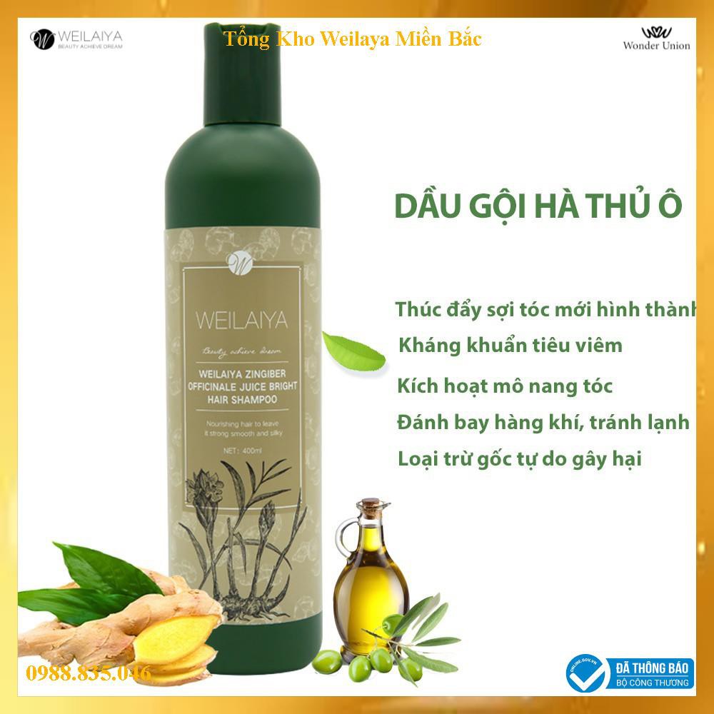 Dầu Gội Đầu Weilaiya Tinh Chất Hà Thủ Ô 400 Ml