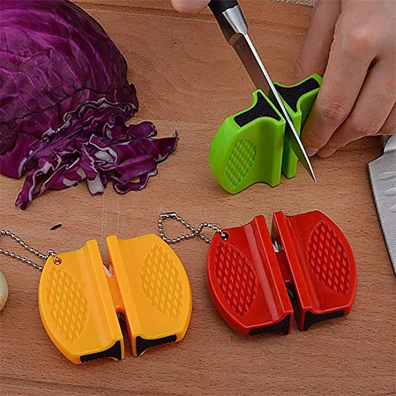 Dụng Cụ Mài Dao Mini 2 Khe Hình Con Bướm Walfos 4 Màu Sắc