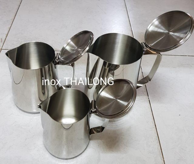 [Mã LIFEHL50K giảm 10% đơn 200K] Ca đánh sữa inox cao cấp 304 có nắp đủ dung tích