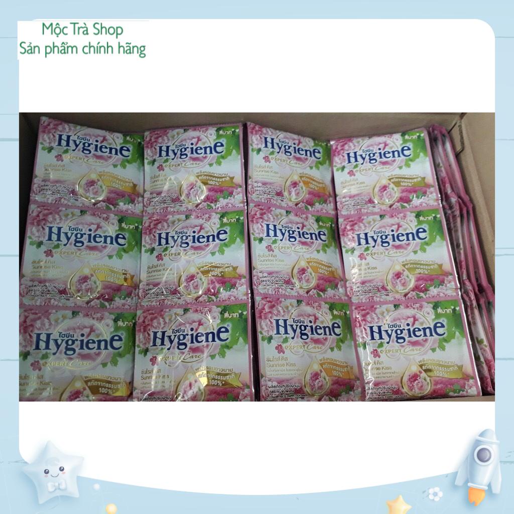 CHÍNH HÃNG - Nước xả vải Hygiene Thái Lan siêu đậm đặc, siêu thơm 20ml x 12 (12 gói/dây) đủ màu