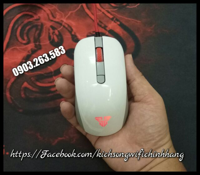 Chuột Gaming Fantech LED RGB 2400dpi G10 Chính Hãng ( Trắng )