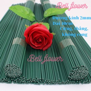 Que Cắm Hoa Sáp, Cành Kẽm Lõi Thép Vỏ Nhựa Làm Hoa, Dài 40cm, Cứng, Không Cong, Làm Thân Bellflower