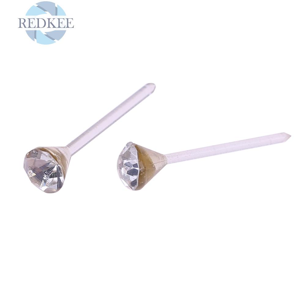 Set 20 đôi bông tai nhựa tròn dễ thương cho nữ