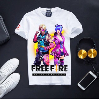[GIÁ XƯỞNG] Áo Thun Free Fire Màu Trắng - Thẻ Vô Cực Mùa 8