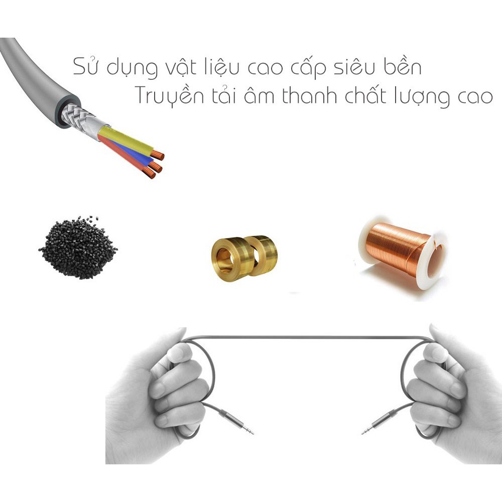 DÂY CÁP AUX - ÂM THANH CHẤT LƯỢNG CAO - Audio 3.5 AUX Remax