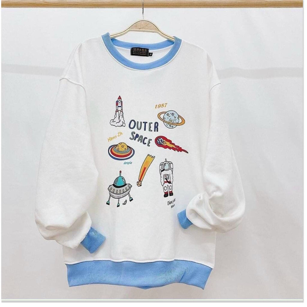 ÁO KHOÁC HOODIE CHUI ĐẦU FORM RỘNG CHẤT NỈ DÀY DẶN CỰC ẤM CHO MÙA THU ĐÔNG