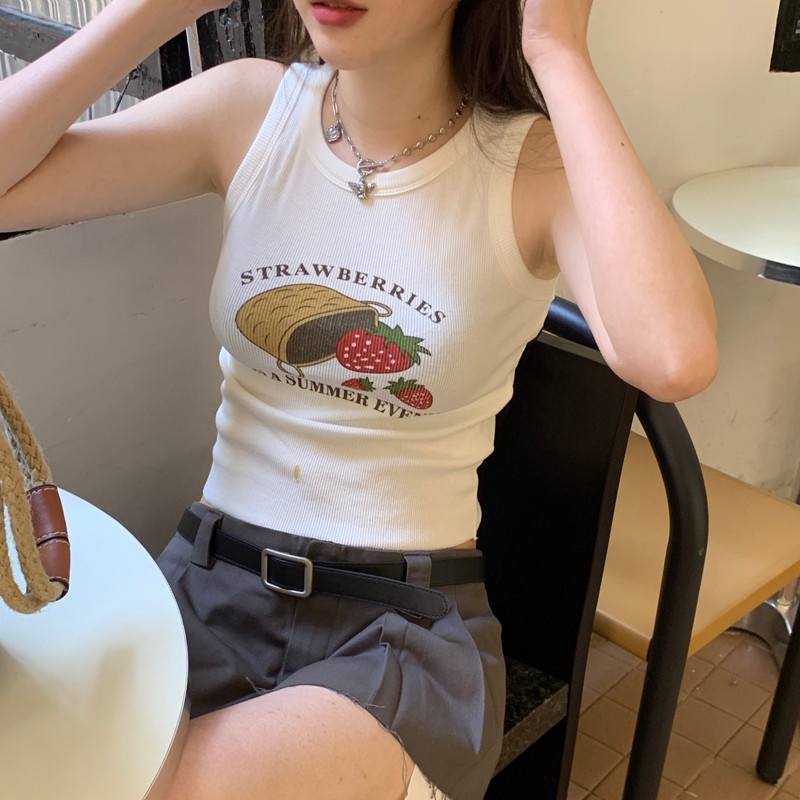 Áo Sát Nách Hoạ Tiết In Thời Trang Mùa Hè Thoáng Mát