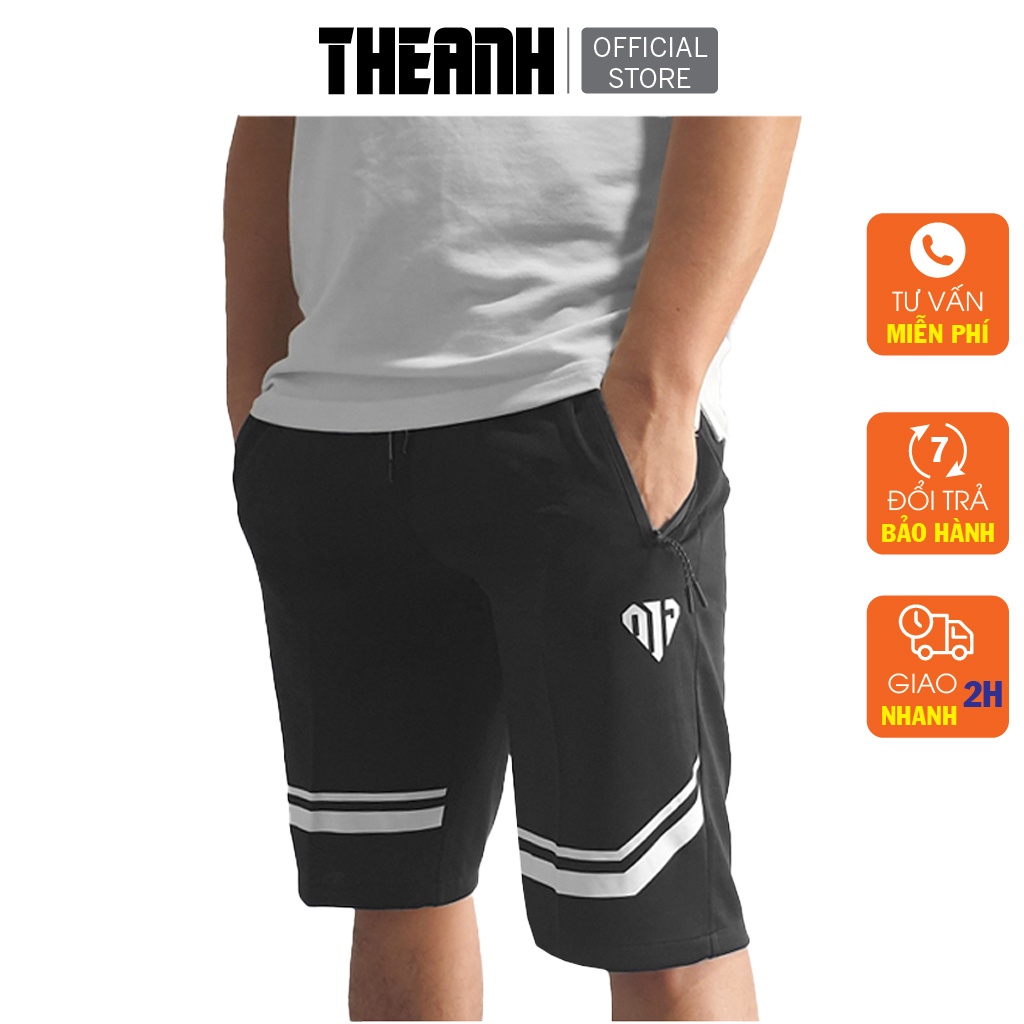 Quần short nam thun chữ V, quần ngố lửng nam mặc nhà Thế Anh Store